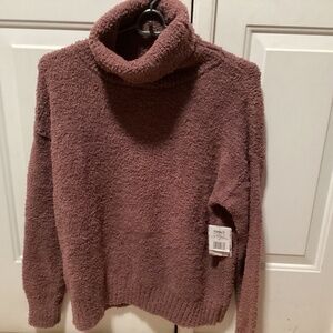 Cowl neck soft sweater size L